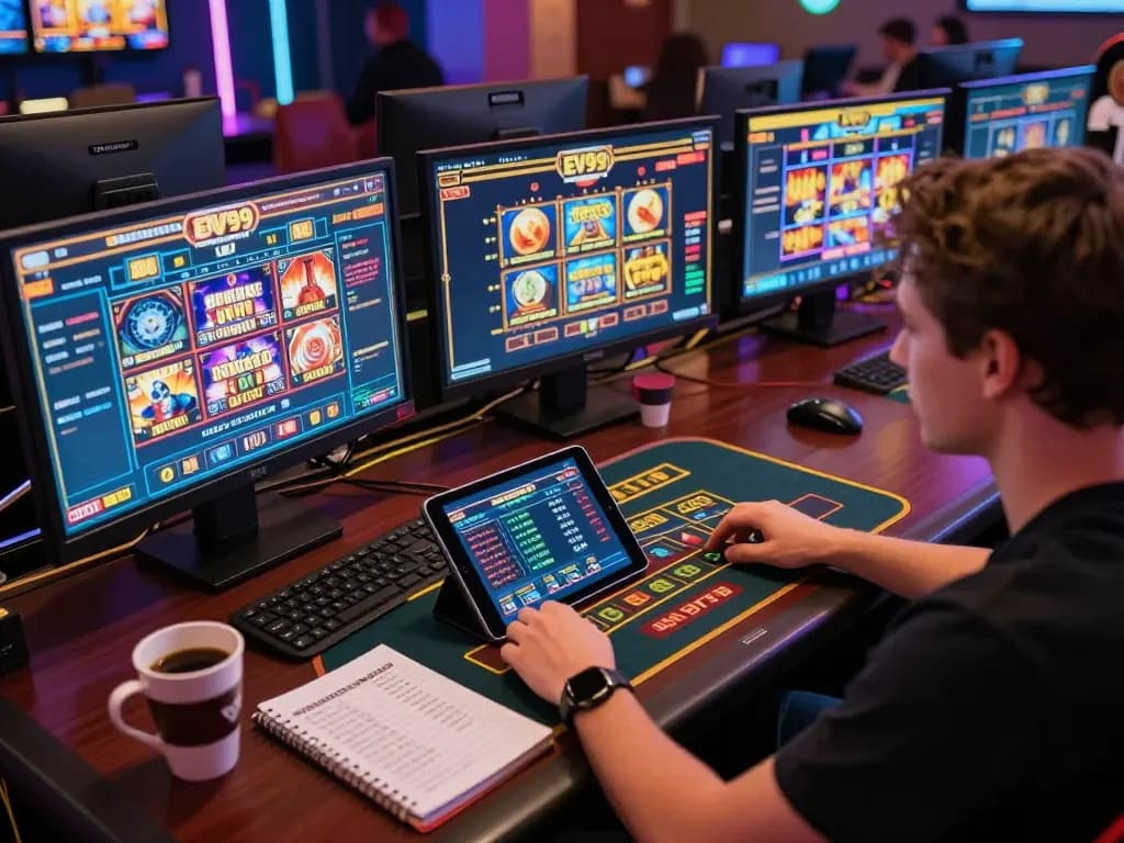 Player strategizing and placing bets on EV99 during a dynamic online gaming session.