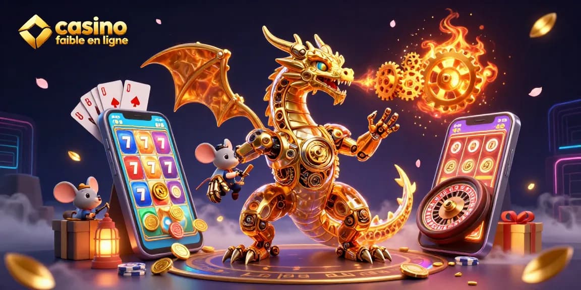 Jouez à des jeux palpitants dans un casino fiable en ligne avec des dragons et des machines à sous captivantes.