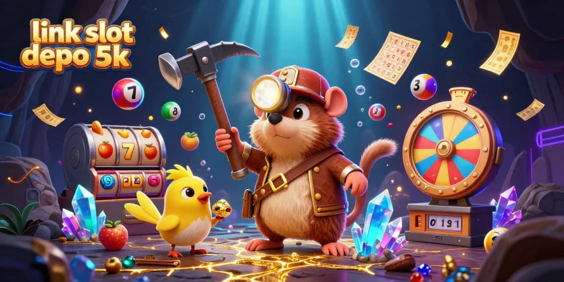 Engage with link slot depo 5k as a treasure hunter mole explores a vibrant casino world.