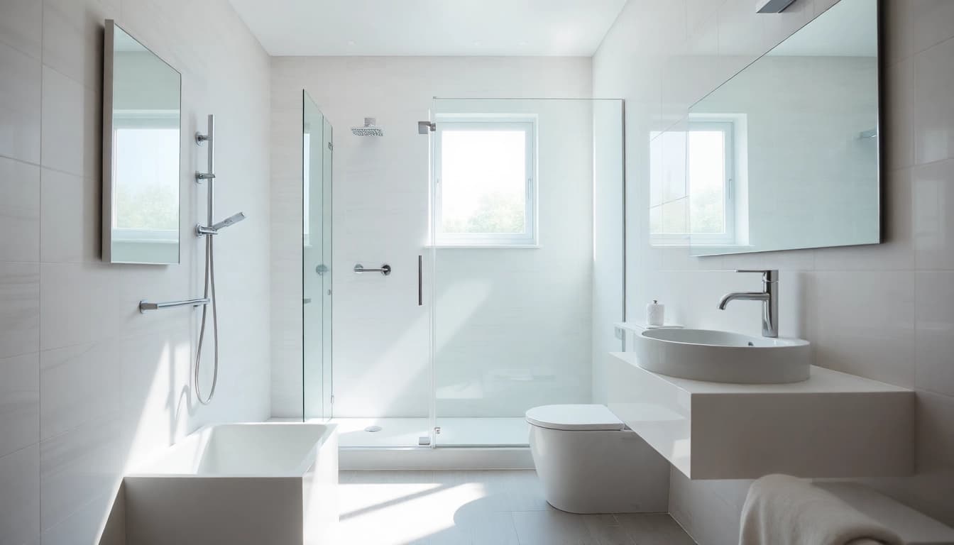 Die hochwertigen Produkte von sonni sanitär GmbH in einem modernen Badezimmerdesign.