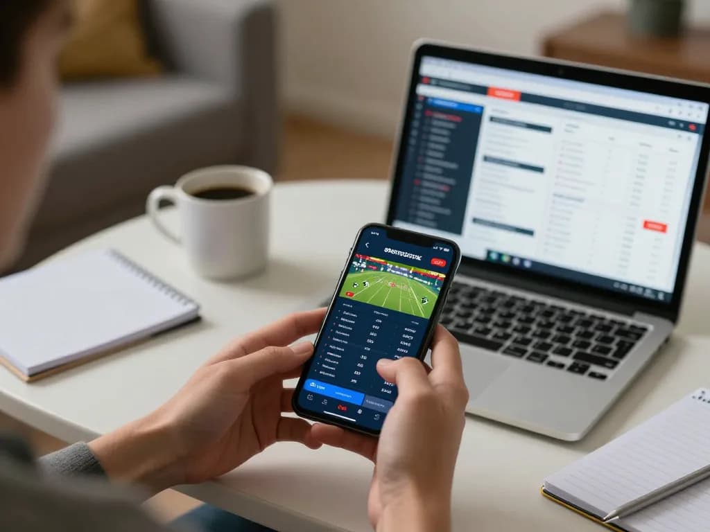 Engaging with AE888 COM mobile sports betting app during an exciting match