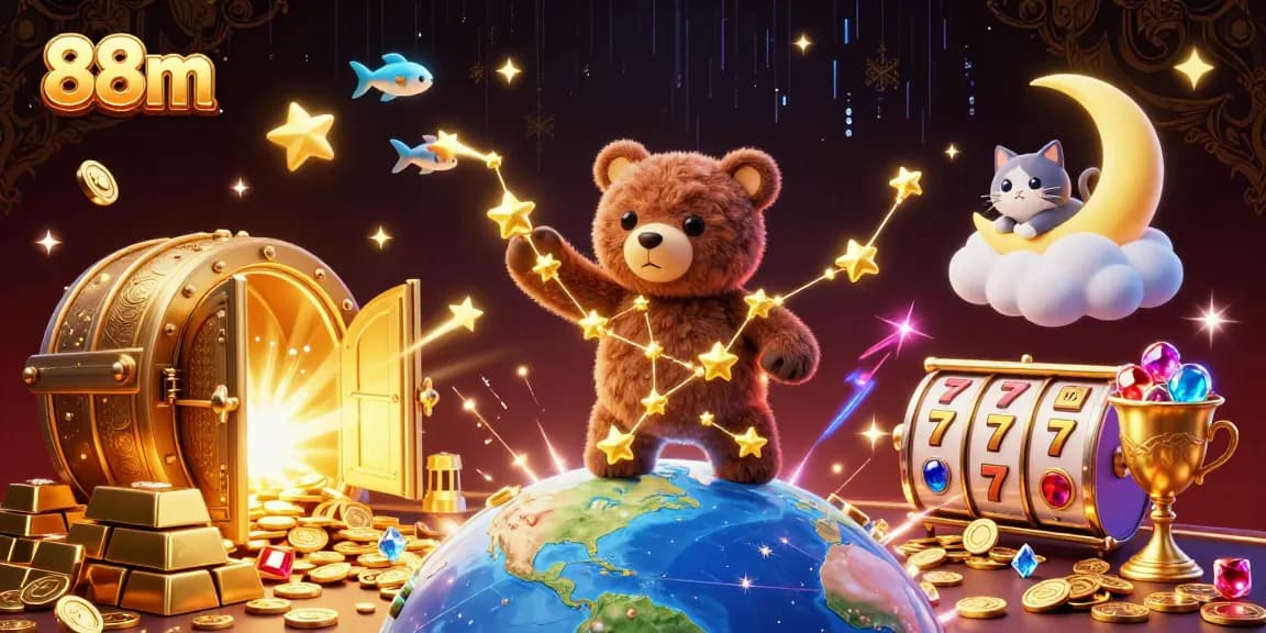 Experience thrilling wins at 88m with rich treasure elements and vibrant casino flair.