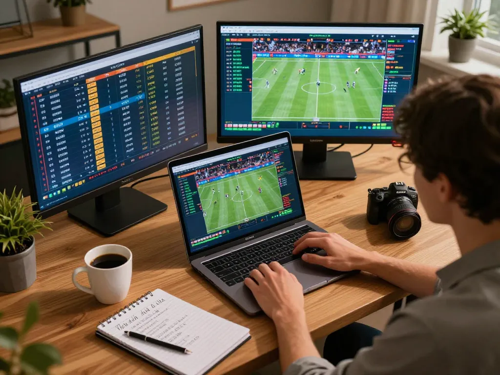 Betting on sports with AE888 COM, showcasing interactive odds on a laptop.