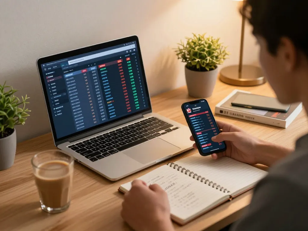 Placing bets on Canada online casinos reddit with strategic insights in a cozy home workspace.