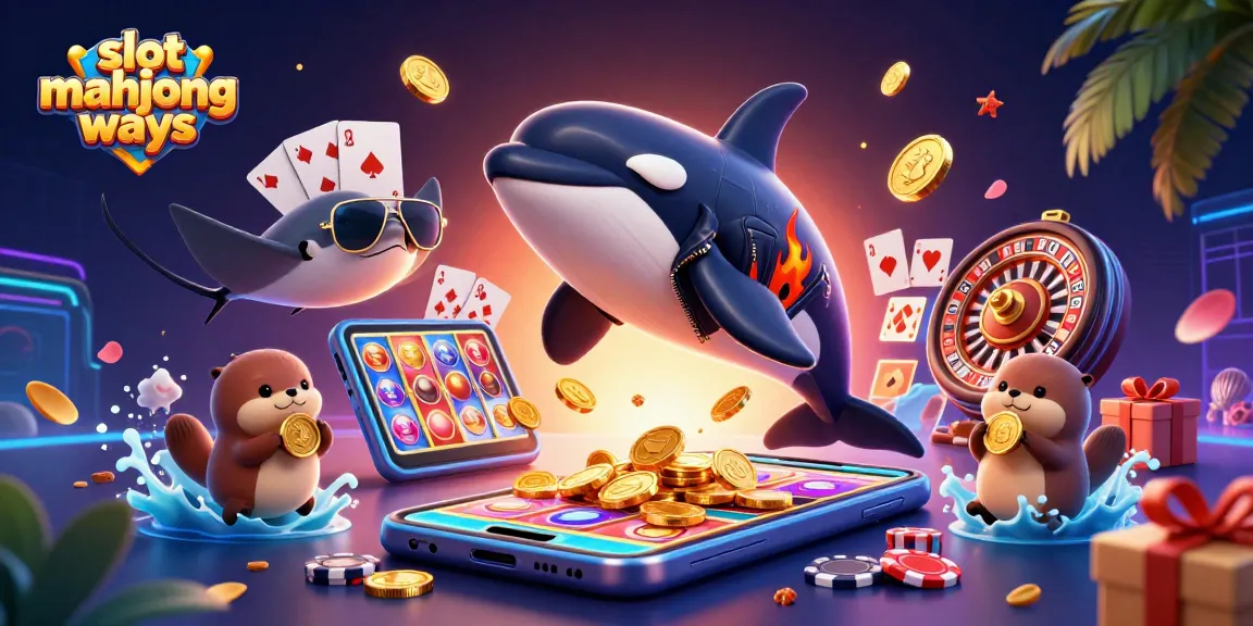 Spin and win with slot mahjong ways surrounded by vibrant 3D casino characters and elements.
