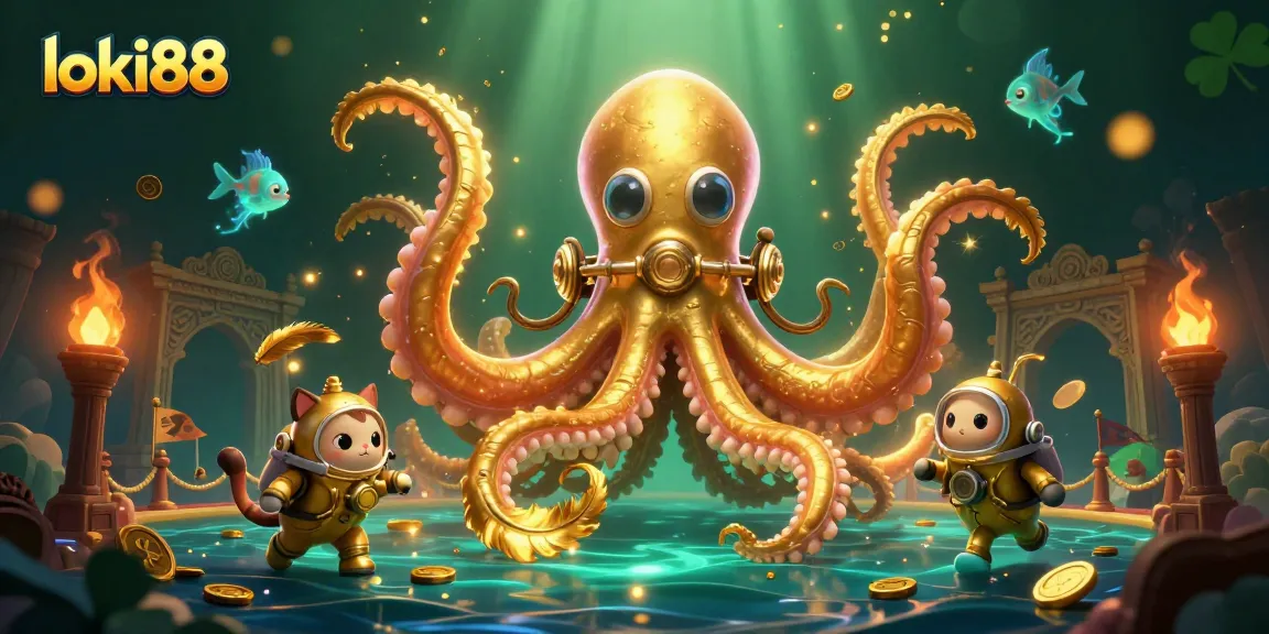 Engage with loki88's thrilling casino adventure featuring a kraken and luck-filled items.
