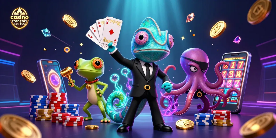 Découvrez le casino français sans KYC avec le caméléon agent secret et son acolyte