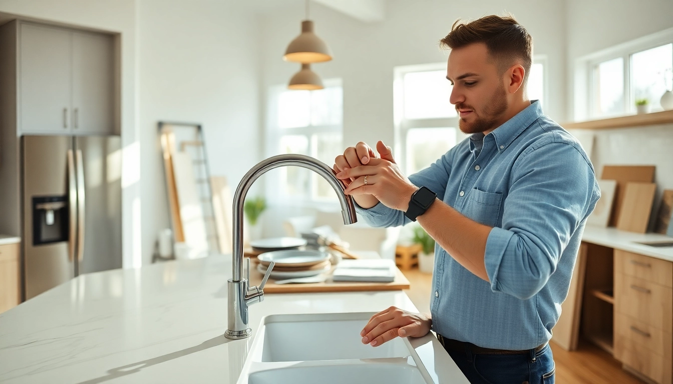 Skilled bathroom remodelers enhancing a stylish space with modern fixtures and materials.