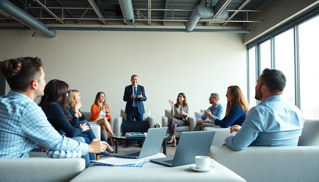 Engage with a business coach near me in an inspiring workshop setting, fostering collaboration and growth.