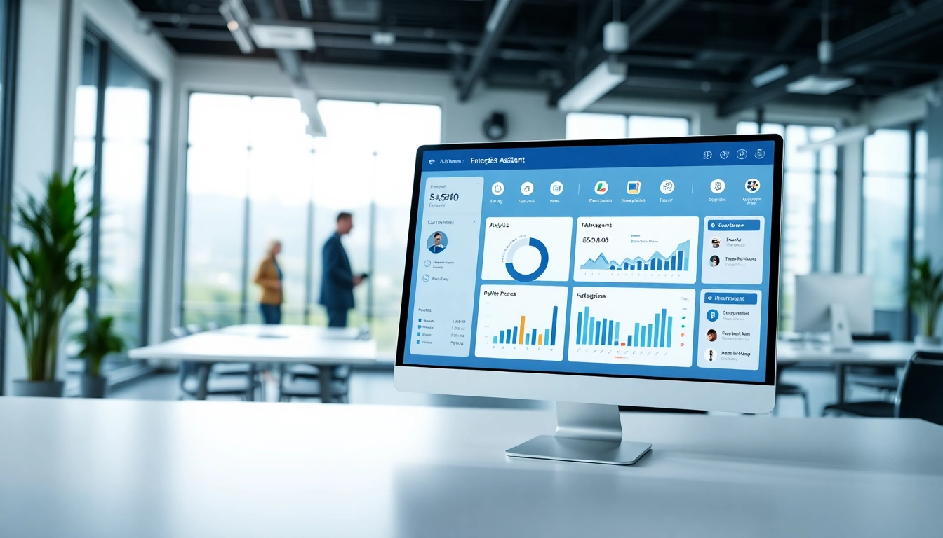 Boosting productivity with an enterprise assistant SaaS interface in a collaborative workspace