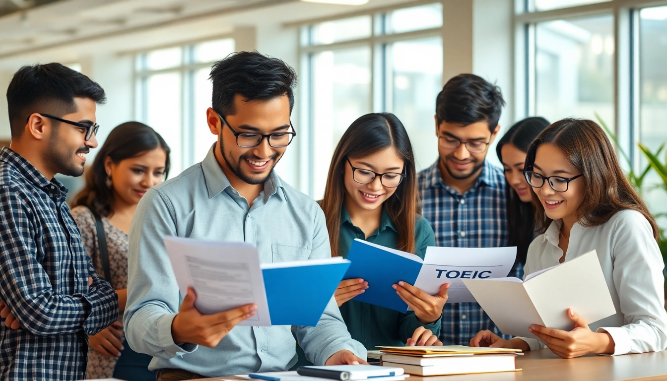 Engage with TOEIC test takers for hire in a collaborative study setting.