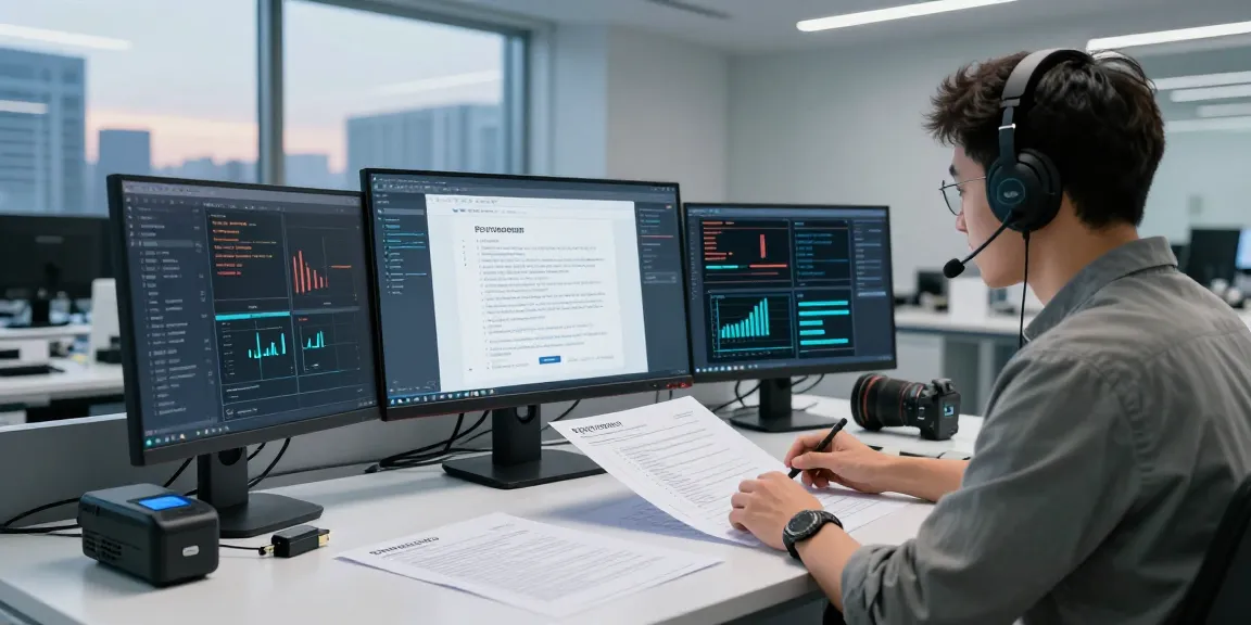 Detect PDF fraud with AI technology in a professional digital forensics lab.