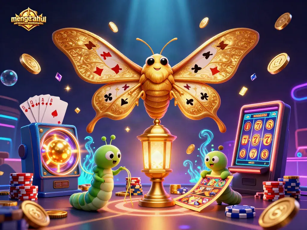 Mengetahui arti frekuensi hit dalam slot, ilustrasi 3D menarik dengan karakter menarik dan elemen kasino yang kaya.