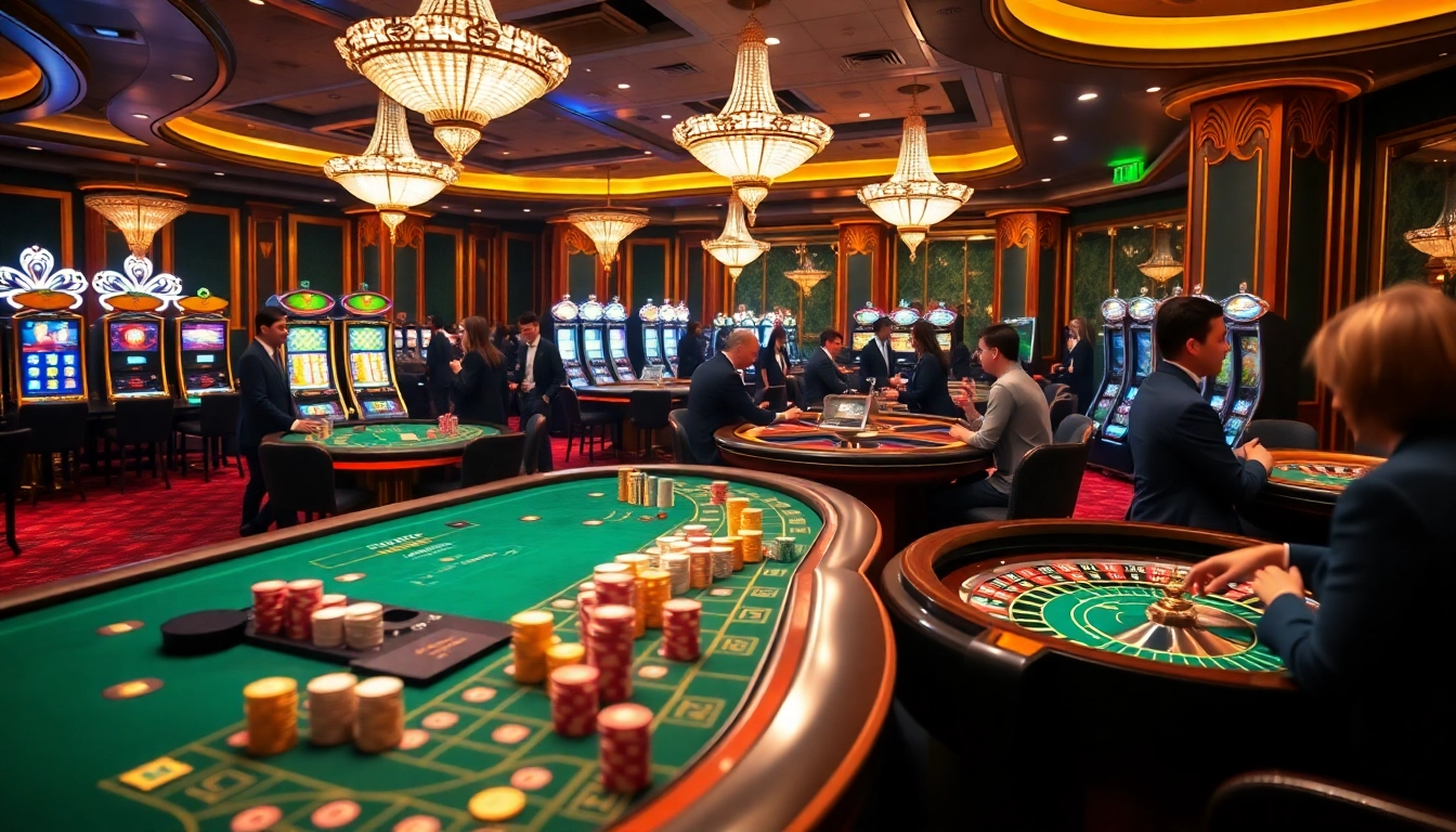 Une expérience de jeu palpitante mettant en avant le meilleur casino en ligne France avec des tables vibrantes et des joueurs engagés.