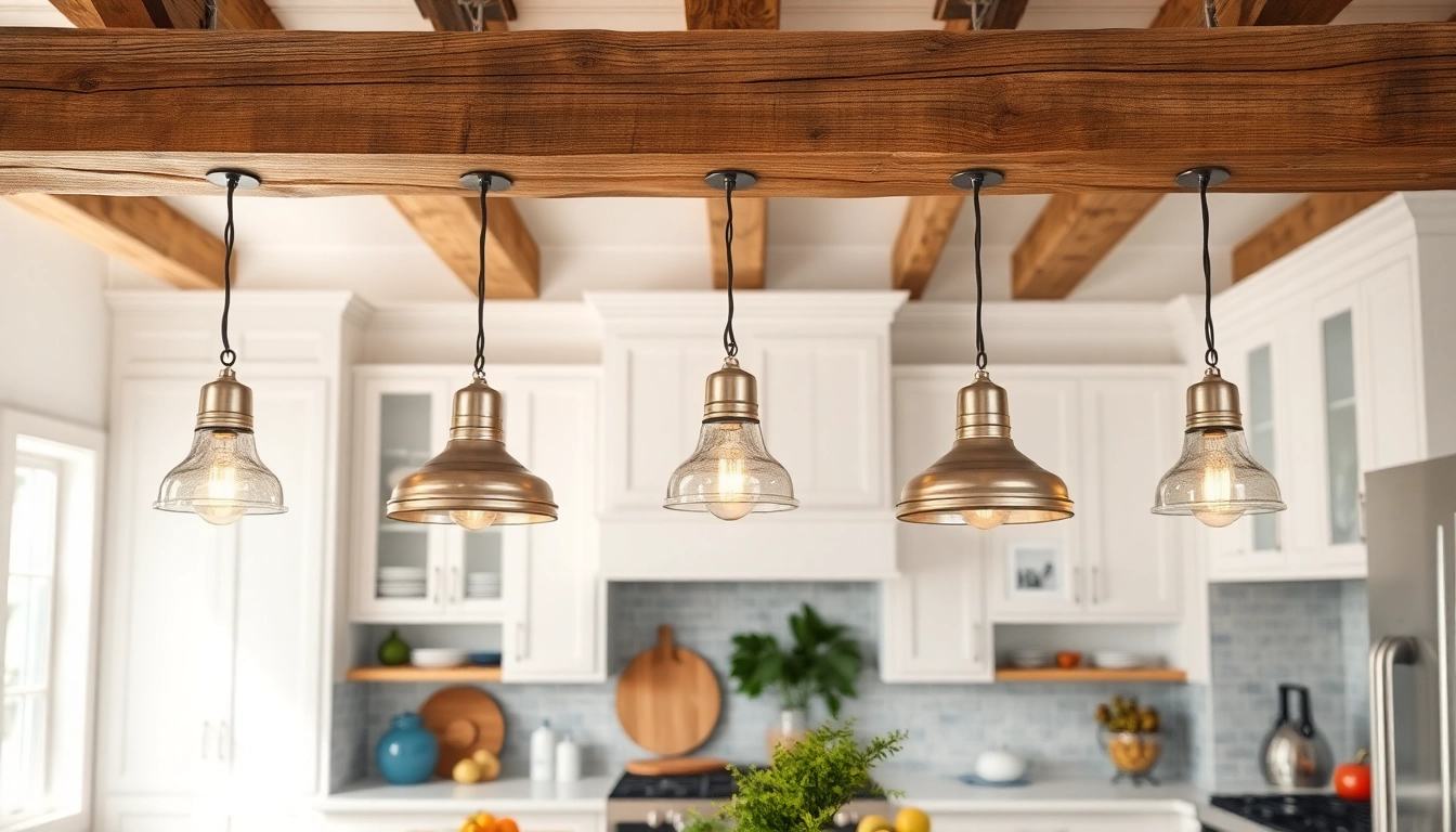 Illuminate your kitchen with stylish island light fixtures that enhance modern coastal decor.