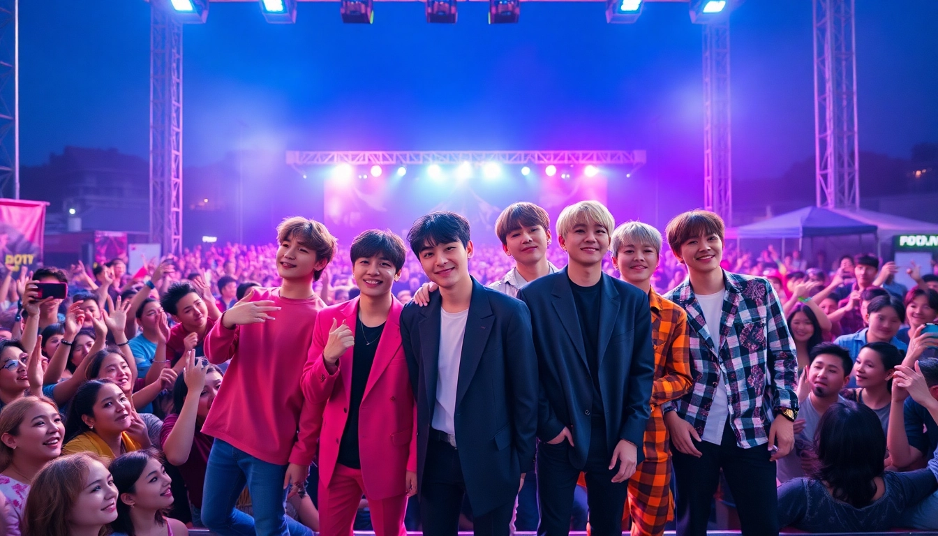 BTS news highlights a vibrant concert performance of the band with energetic crowd presence.