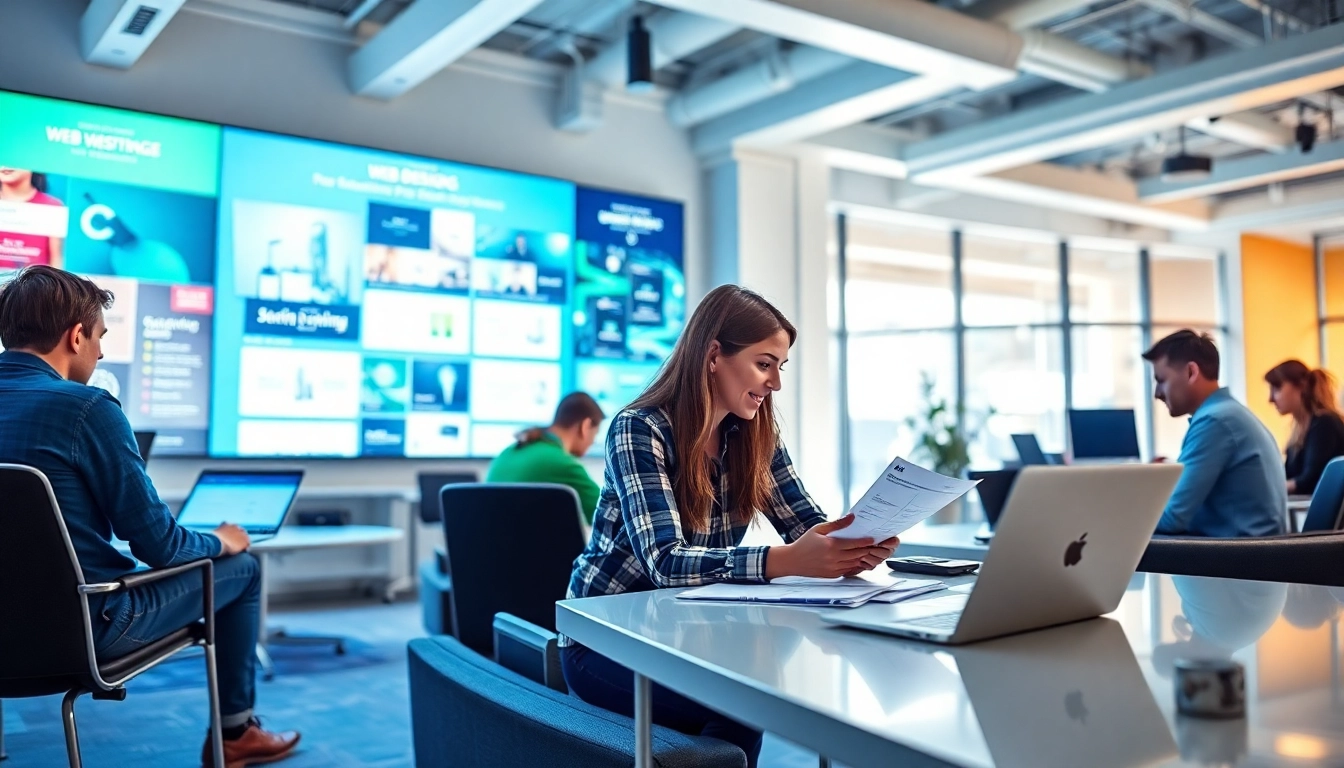 Werbeagentur fördert kreative Zusammenarbeit in einem modernen Büro.