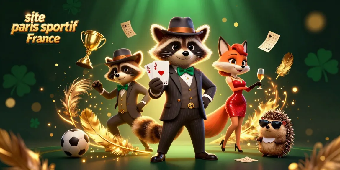 Pariez sur le site paris sportif France avec des personnages animés dans un décor de casino.