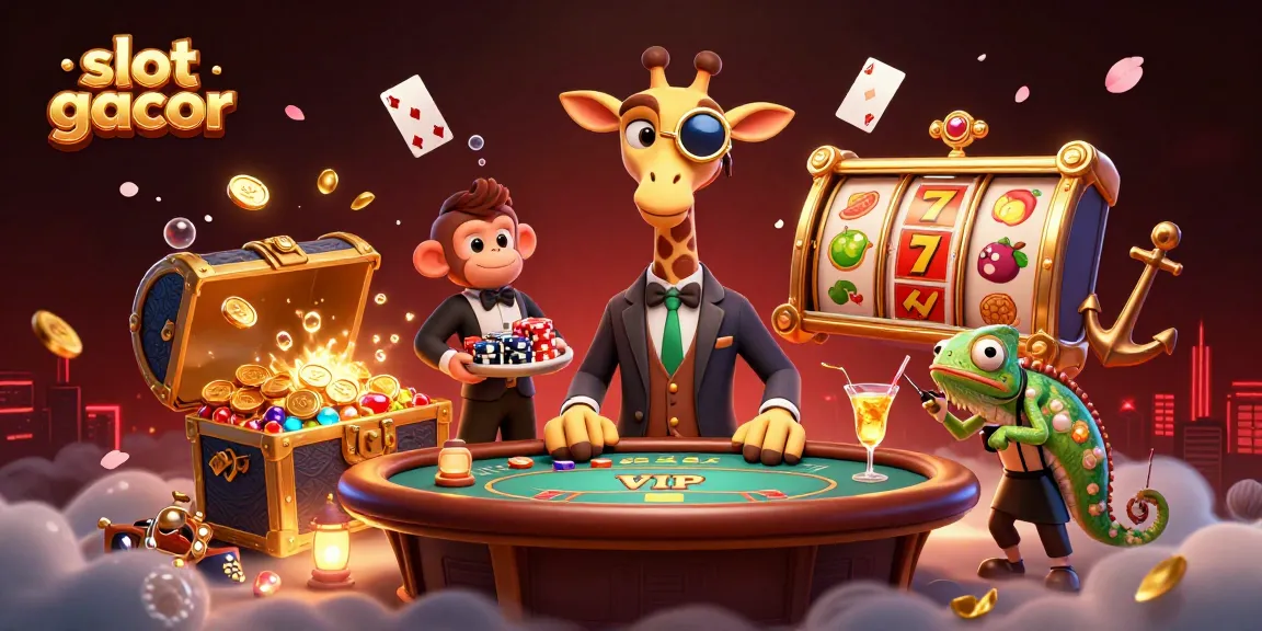 Spin the reels for slot gacor wins with this vibrant casino illustration.