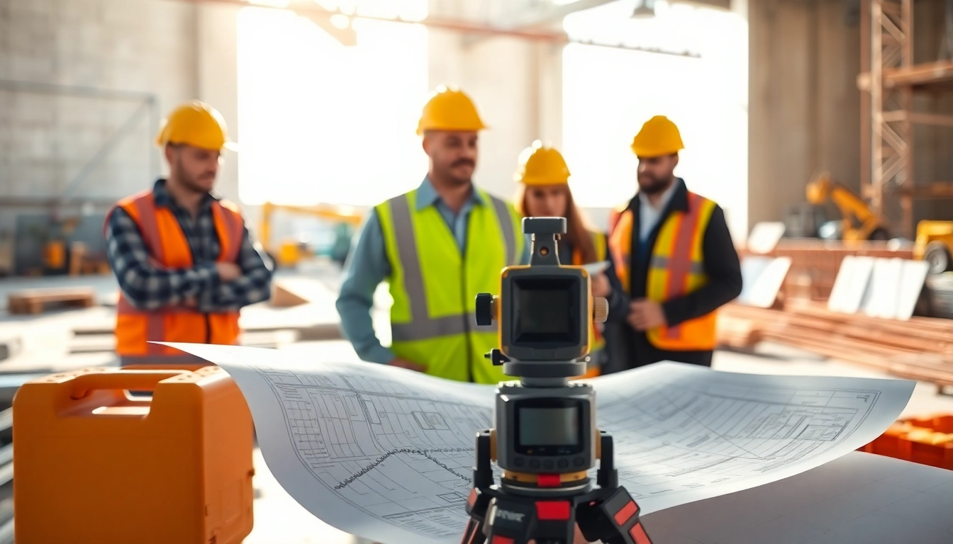 Engineers conducting construction assessment testing to ensure site safety and compliance.