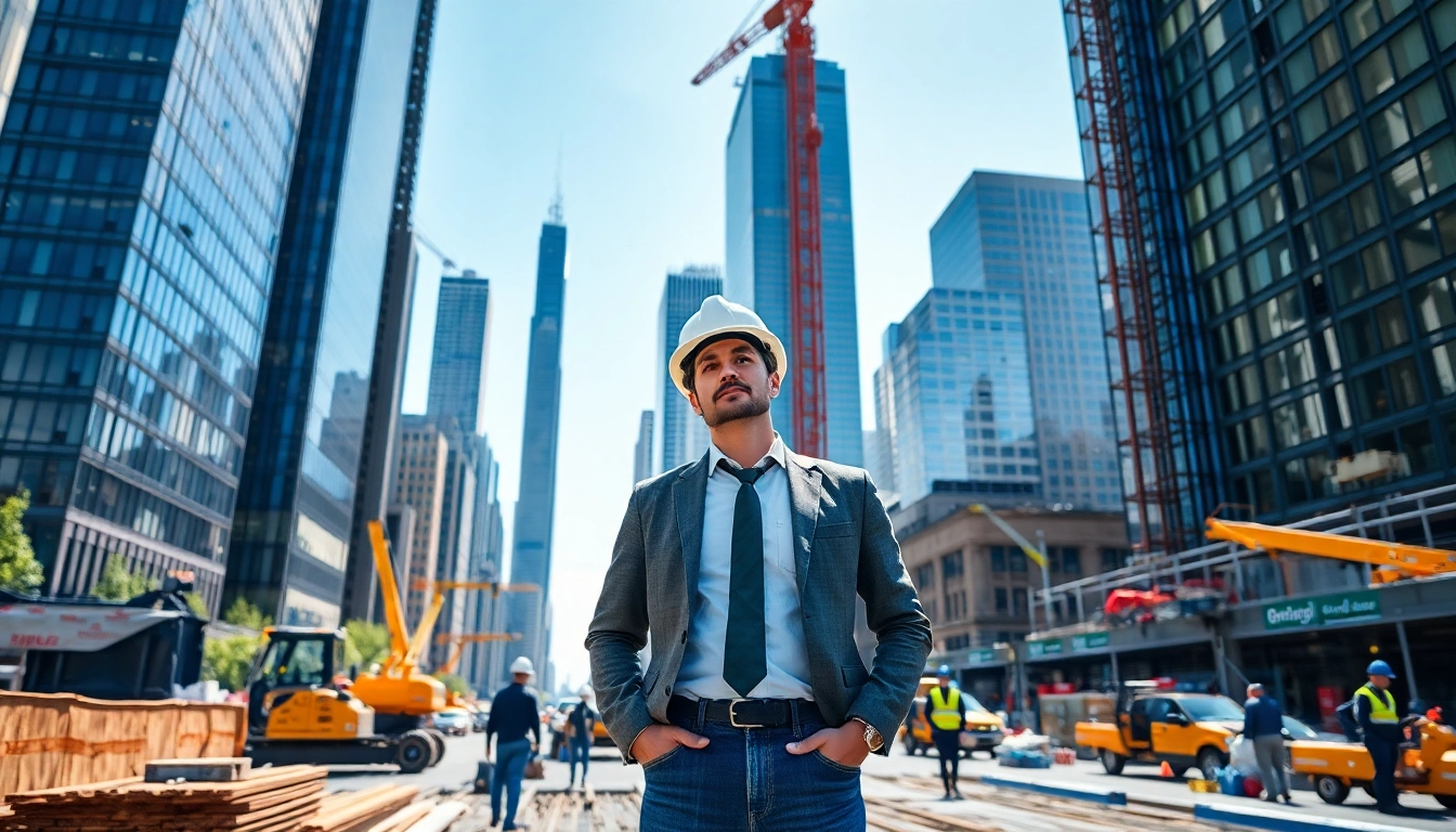 Experienced Manhattan Construction Manager overseeing an urban project in Manhattan.