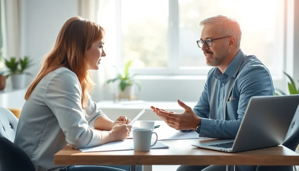 카드 현금화에 대한 상담 중인 전문가와 고객의 모습