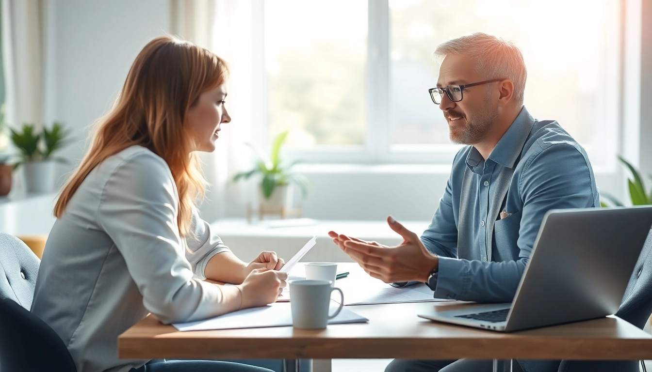 카드 현금화에 대한 상담 중인 전문가와 고객의 모습