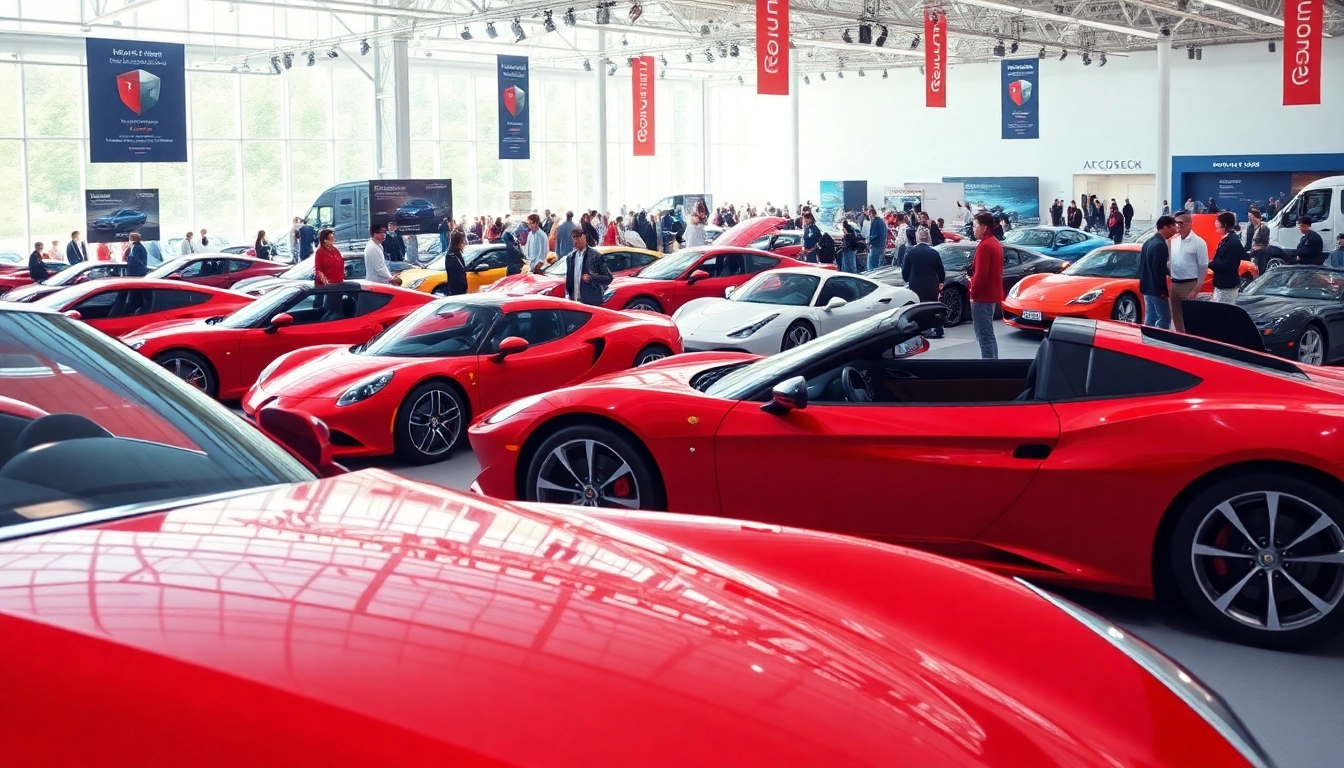 View of the Auto Cars Show showcasing diverse vehicles in an energetic exhibition setting.
