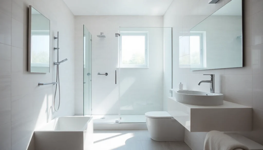 Die hochwertigen Produkte von sonni sanitär GmbH in einem modernen Badezimmerdesign.