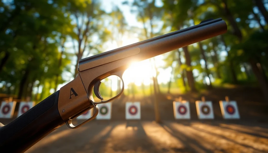 Showcasing an Alamo 15 trigger for sale in an outdoor setting highlighting its design.