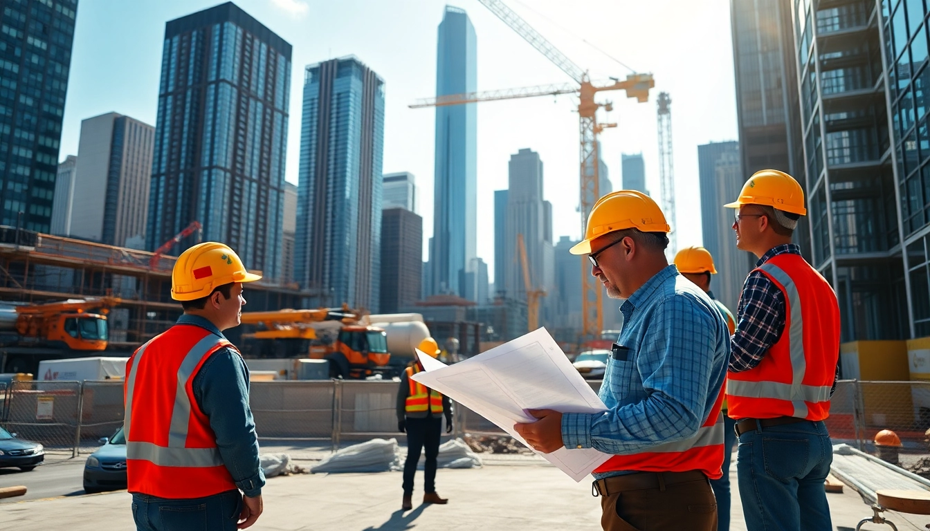 Manhattan Commercial General Contractor overseeing a dynamic urban construction site in New York City.