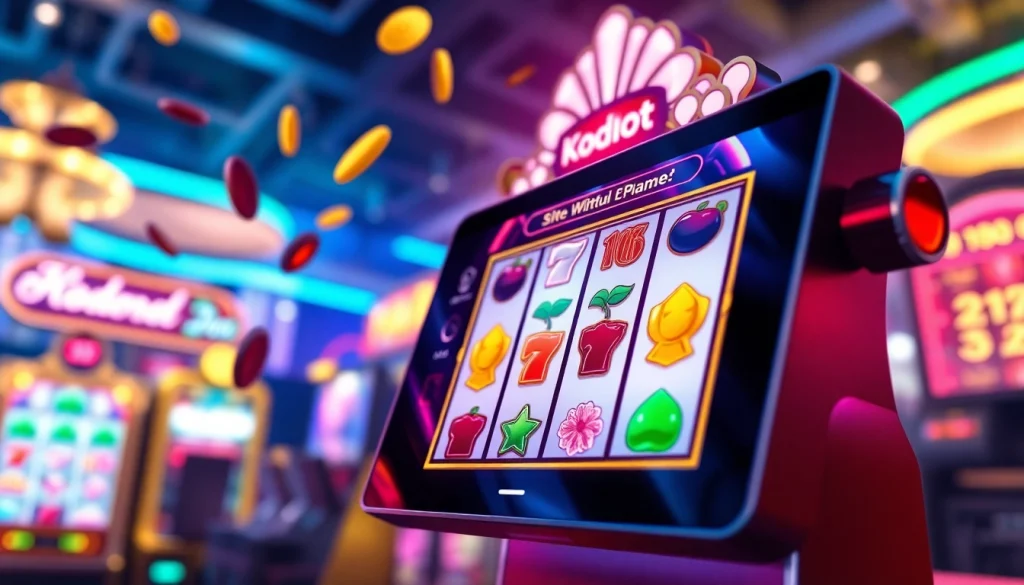 Kode4d slot gaming interface with vibrant colors and exciting features.