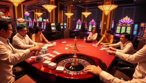 Experience the thrill of gaming at lc88.com with vibrant casino visuals and high-stakes action.