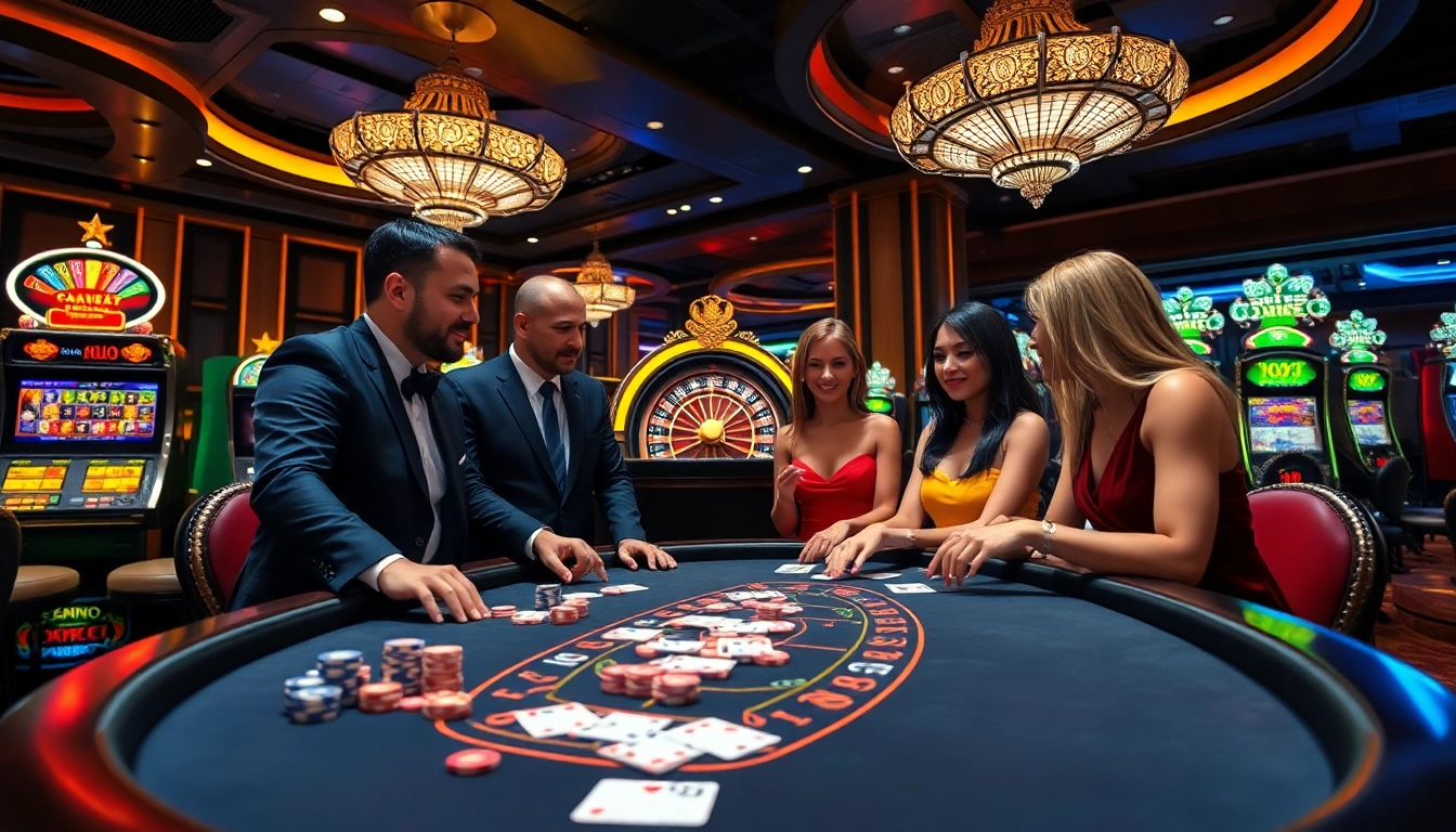 Experience high-stakes excitement at raja toto88 with thrilling poker games and vibrant casino decor.