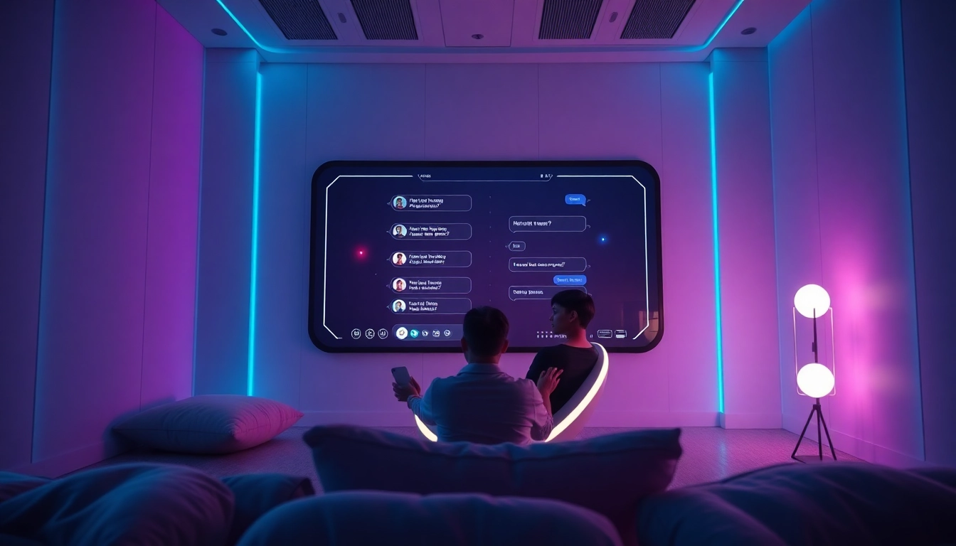 Engaging NSFW AI chatbot interaction showcasing a modern digital interface