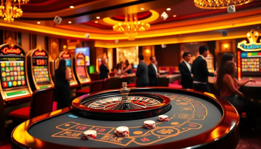 Experience high-stakes gambling at Nhà cái U888's luxurious casino with vibrant tables and gameplay excitement.