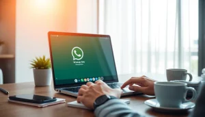 在现代笔记本上使用 WhatsApp Web，提升专业环境中的沟通效率。