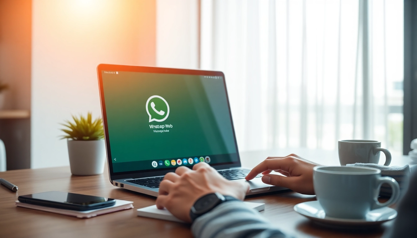 在现代笔记本上使用 WhatsApp Web，提升专业环境中的沟通效率。