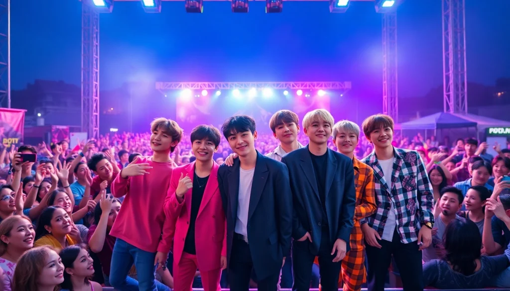 BTS news highlights a vibrant concert performance of the band with energetic crowd presence.