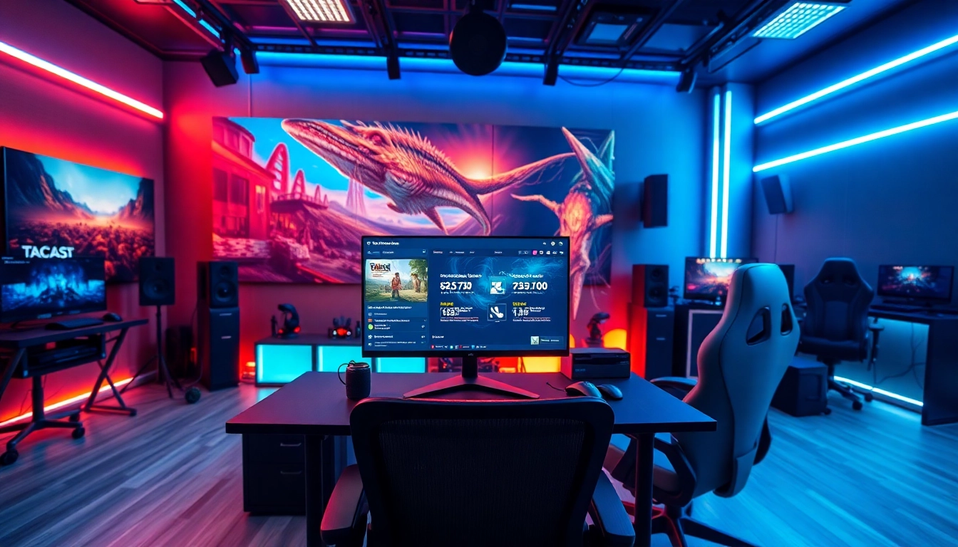 Showcasing engaging video game reviews and ratings in a modern gaming studio setting.