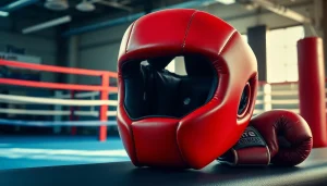 Der Kopf-Boxschutz schützt den Kopf beim Training im Boxring.