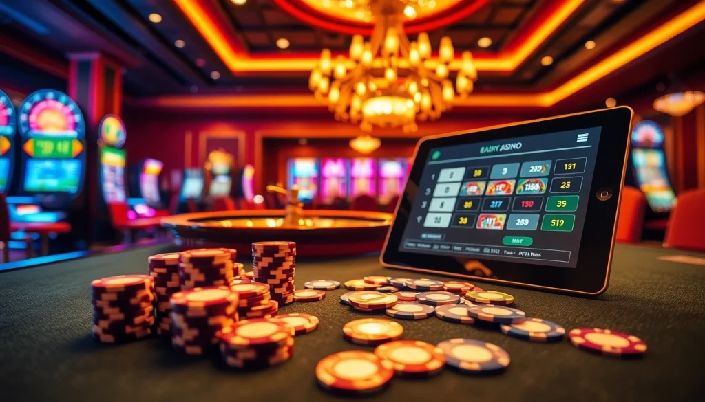 Vivez des sensations fortes au meilleur casino en ligne France avec des tables vibrantes, des jetons de poker et une magnifique roulette.