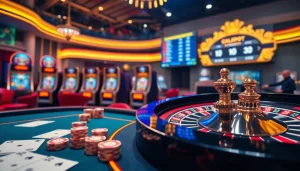 Vivez l'excitation du casino en ligne France avec des éléments de casino animés et une action de jeu dynamique.