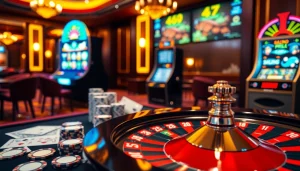 Vivez l'excitation du meilleur casino en ligne France avec des visuels de jeu dynamiques et des éléments de casino vibrants.