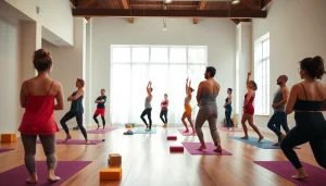 ホットヨガ おすすめを紹介する穏やかな環境で多様な参加者を強調するホットヨガスタジオの雰囲気