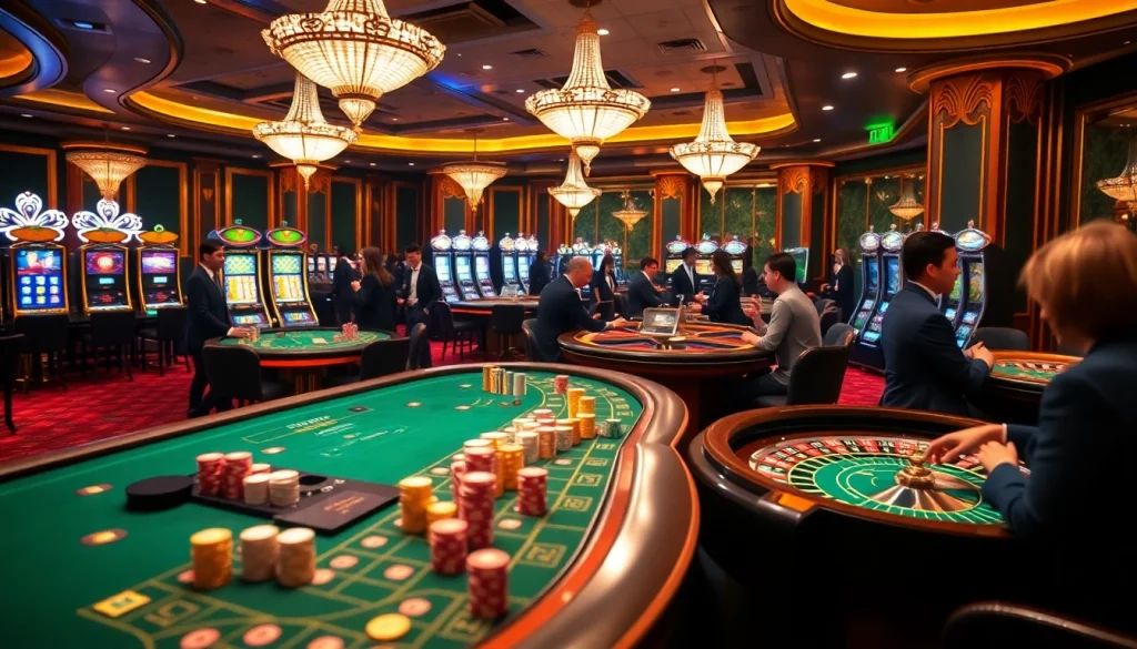 Une expérience de jeu palpitante mettant en avant le meilleur casino en ligne France avec des tables vibrantes et des joueurs engagés.