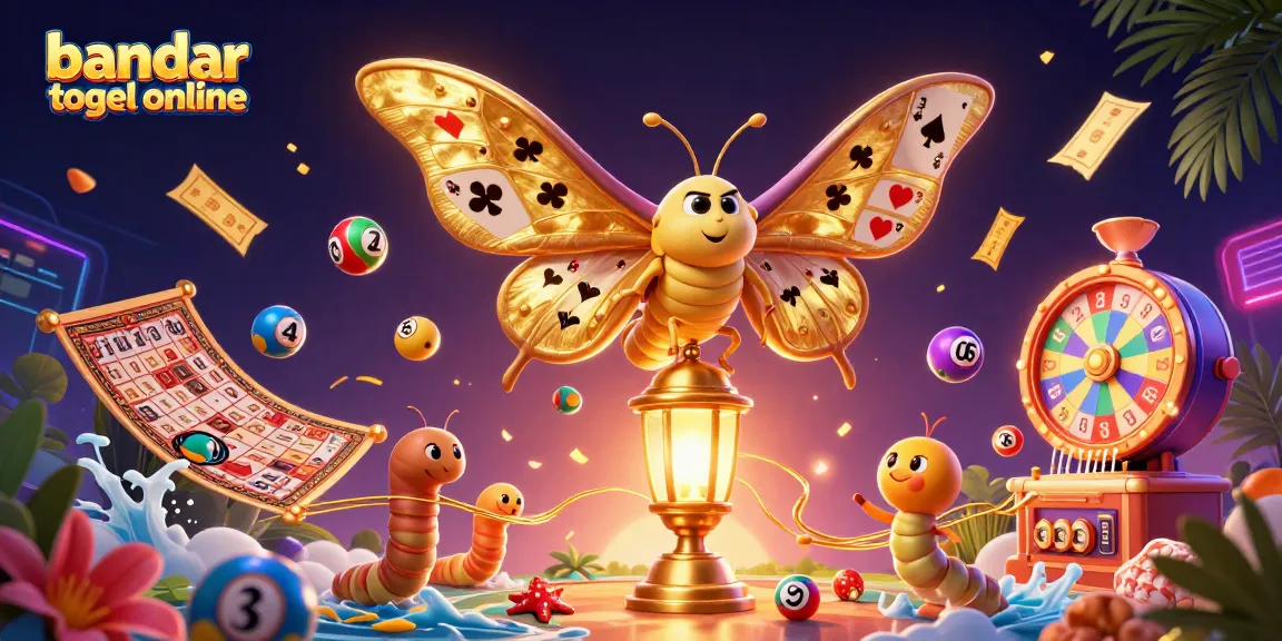 Engage with bandar togel online by winning vibrant lotteries and prizes in a captivating digital illustration.