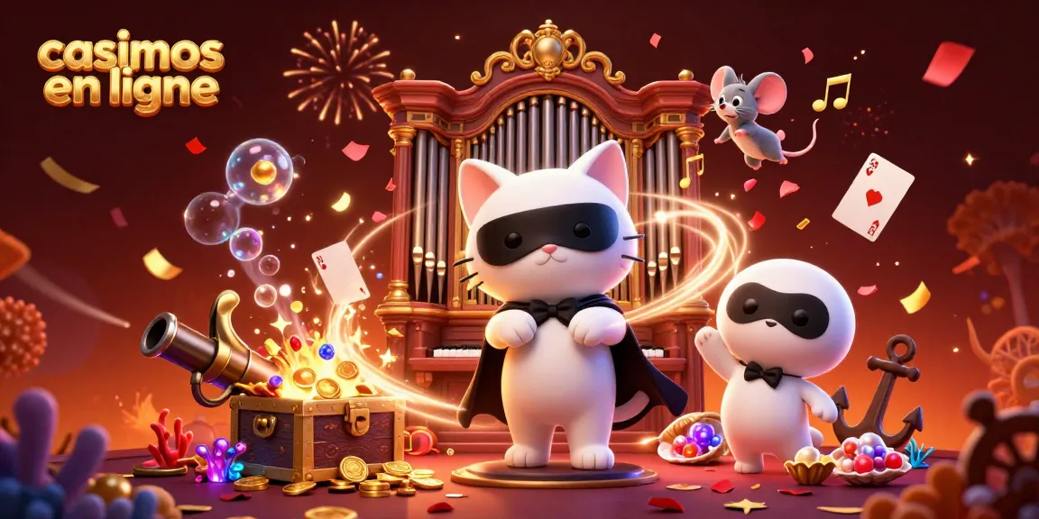 Vibrez au monde des casinos en ligne avec des personnages colorés et des éléments de jeu captivants.