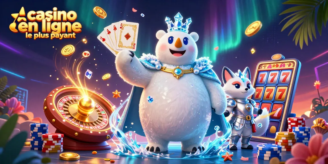 Jouez au casino en ligne le plus payant avec un ours polaire royal et un renard en armure