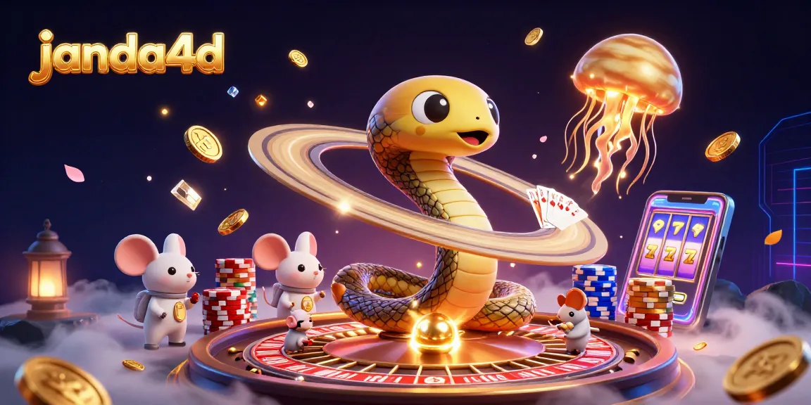 Gameplay seru di janda4d, dengan karakter berinteraksi di meja roulette dan slot bernilai tinggi.